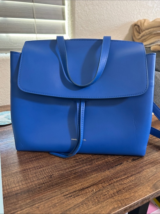 Mansur Gavriel Handbags - Mansur Gavriel Vibrant Blue Leather Satchel